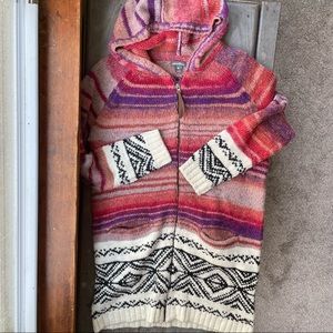 Eddie Bauer zip up cardigan sweater | size large